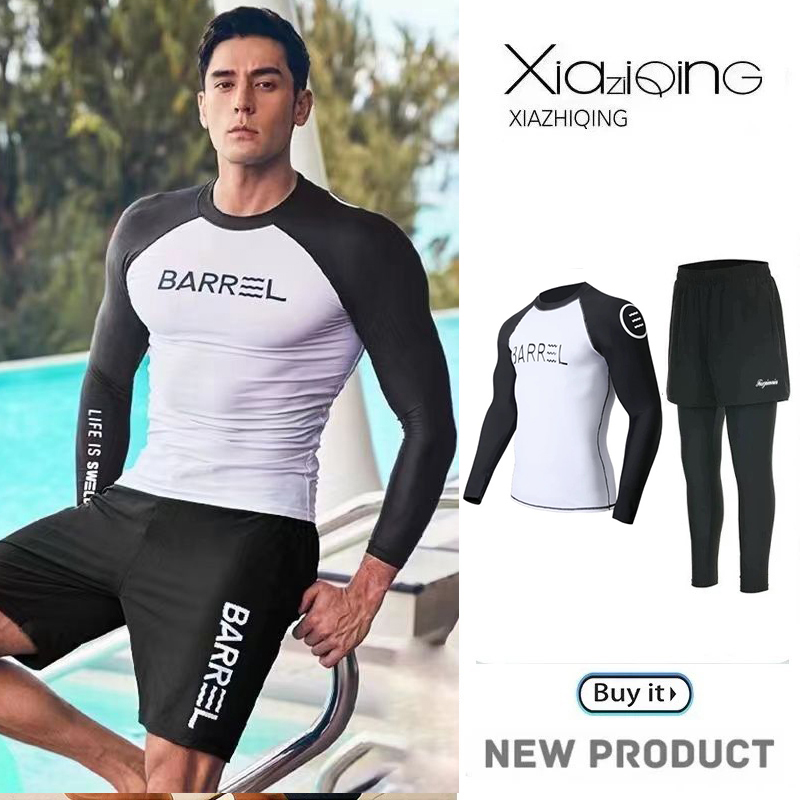 Black and white headers with two fake pants